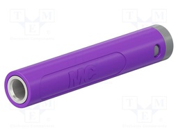 Connector: 4mm banana; socket; 32A; 30VAC; 60VDC; violet