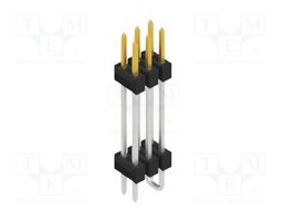 Connector: pin strips; pin header; male; PIN: 6; 2.54mm; SMT; 2x3