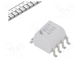 Optocoupler; SMD; Channels: 2; Out: transistor; 2.5kV; SO8