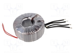 Transformer: toroidal; 600VA; 230VAC; 12V; 12V; 25A; 25A; 5kg; H: 68mm