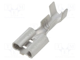 Terminal: flat; 6.3mm; 0.8mm; female; 0.5÷2mm2; crimped; for cable