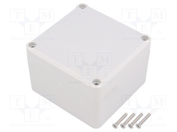 Enclosure: multipurpose; X: 80mm; Y: 82mm; Z: 55mm; ABS; grey; gasket