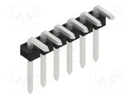 Connector: pin strips; pin header; male; PIN: 6; 2.54mm; THT; 1x6