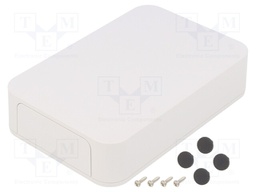 Enclosure: with panel; PF; X: 100mm; Y: 150mm; Z: 35mm; ABS; white