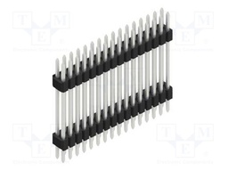 Connector: pin strips; pin header; male; PIN: 32; 1.27mm; THT; 2x16