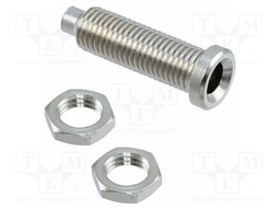 Connector: 4mm banana; socket; Cutout: Ø2mm; on panel,screw; 36A