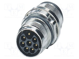 Connector: M17; socket; ST; male; PIN: 4; 630V; 25A; shielded; IP67