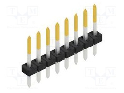 Connector: pin strips; pin header; male; PIN: 8; 2mm; THT; 1x8; 100V