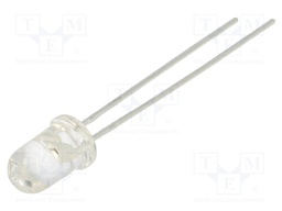 LED; 5mm; white warm; 1500÷2000mcd; 30°; Front: convex