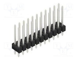 Connector: pin strips; pin header; male; PIN: 22; 2.54mm; THT; 2x11