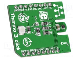 Click board; temperature sensor; I2C; TMP102; mikroBUS connector