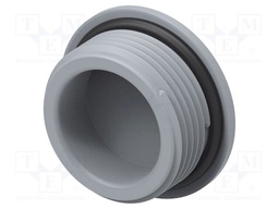 Stopper; polyamide; grey; IP68; Entrelec; Gland: M25; 10mm