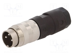Connector: M16; male; for cable; IP40; plug; soldering; 300V; PIN: 3