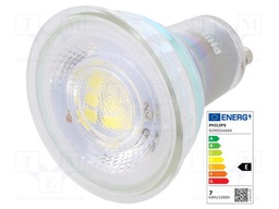 LED lamp; cool white; GU10; 230VAC; 730lm; 6.7W; 60°; 6500K