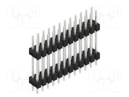 Connector: pin strips; pin header; male; PIN: 24; 2.54mm; THT; 2x12