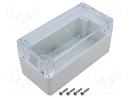 Enclosure: multipurpose; X: 80mm; Y: 160mm; Z: 75mm; ZP; ABS; gasket
