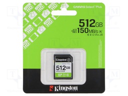 Memory card; microSD; R: 150MB/s; Class 10 UHS-I U3 V30; 512GB