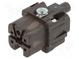 Connector: HDC; contact insert; female; CK RY; PIN: 4; 4+PE; 10A