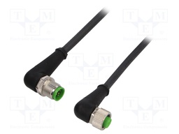 Cable: for sensors/automation; PIN: 5; M12-M12; 5m; plug; plug; IP67