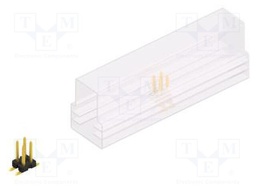 Connector: pin strips; pin header; male; PIN: 4; 2.54mm; SMT; 2x2