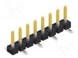 Connector: pin strips; pin header; male; PIN: 8; 2.54mm; SMT; 1x8