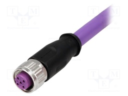 Plug; M12; PIN: 4; female; B code-Profibus; 10m; Insulation: PVC