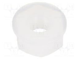 Nut; hexagonal; M3; 0.5; polyamide; natural