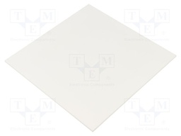 Accessories: decorative panel; white matt; plexiglass PMMA