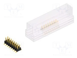Connector: pin strips; pin header; male; PIN: 16; 2.54mm; SMT; 2x8
