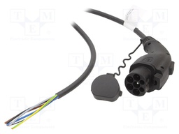 Cable; wires,GB/T; 5m; three-phase; 5x2,5mm2+1x0,5mm2; 16A; 480V