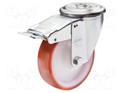 Transport wheel; Ø: 100mm; W: 30mm; H: 128mm; torsional with lock