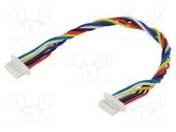 Cable; JST SH; PIN: 6; 100mm; 28AWG