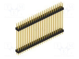 Connector: pin strips; pin header; male; PIN: 50; 2.54mm; THT; 2x25