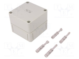 Enclosure: multipurpose; X: 94mm; Y: 94mm; Z: 81mm; TK PS; grey; IP66