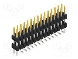 Connector: pin strips; pin header; male; PIN: 30; 2.54mm; SMT; 2x15