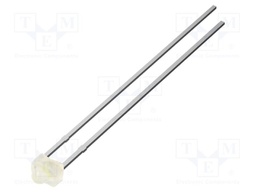 LED; white cold; 1.8mm; 1120mcd; 30°; Front: convex; 2.7VDC; round