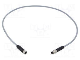 Cable: for sensors/automation; M8; PIN: 3; 0.5m; plug; NEBA; female