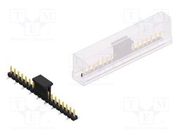 Connector: pin strips; pin header; male; PIN: 18; 2.54mm; SMT; 1x18