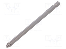 Screwdriver bit; Phillips; PH2; Overall len: 110mm
