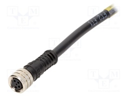 Connector: M8; female; PIN: 4; straight; with lead; plug; 3A; 60V