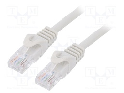 Patch cord; U/UTP; 6; stranded; CCA; PVC; grey; Len: 15m; 26AWG