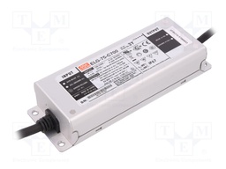 Power supply: switched-mode; LED; 74.9W; 53÷107VDC; 700mA; IP67