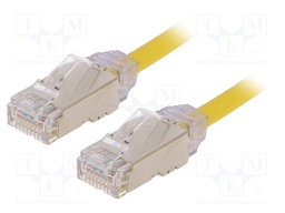 Patch cord; F/UTP,TX6A-28™; 6a; solid; Cu; LSZH; yellow; Len: 5m