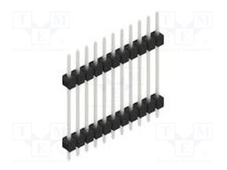 Connector: pin strips; pin header; male; PIN: 11; 2.54mm; THT; 1x11