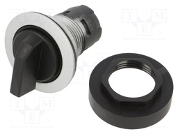 Switch: rotary; 22mm; Stabl.pos: 1; IP65; Pos: 2; Cutout: Ø22.3mm