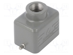 Enclosure: for HDC connectors; size D6B; for cable; for latch