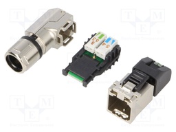 Plug; RJ45; PIN: 8; Cat: 6a; shielded; Layout: 8p8c; 5.5÷10mm; IDC