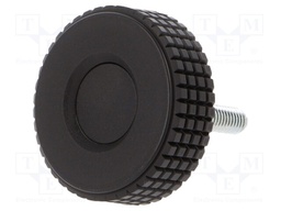 Knob; Ø: 39.5mm; Ext.thread: M6; 30mm; H: 26.5mm; technopolymer (PP)