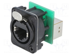 Socket; coupler; etherCON; PIN: 8; Cat: 5e; shielded; gold-plated