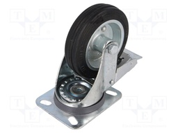 Transport wheel; Ø: 100mm; W: 30mm; H: 128mm; torsional with lock